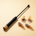 The Chaser cat wand with 3-pack of feather attachments